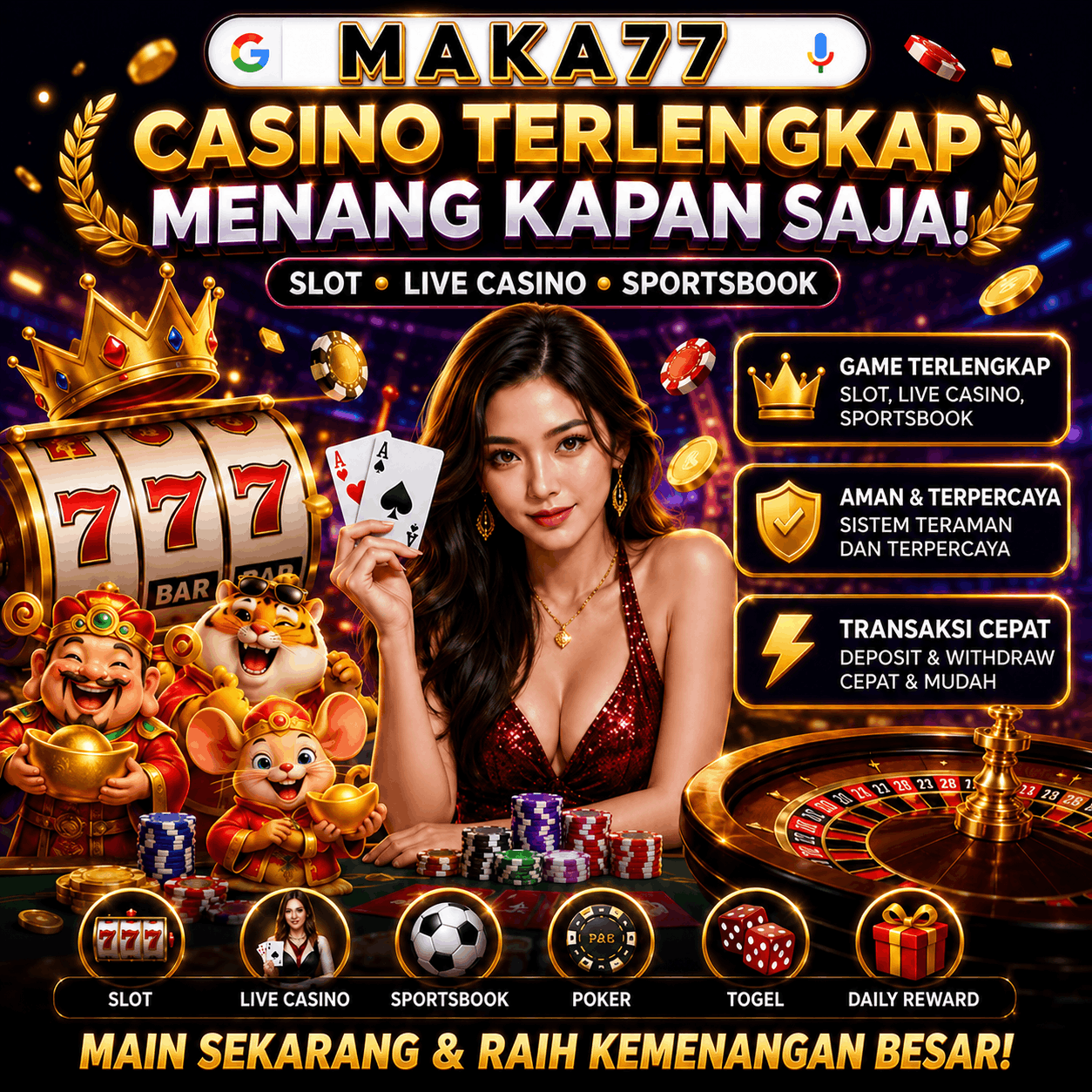 MAKA77 # Situs Live Casino Online Resmi Judi Baccarat Terbaik 2026